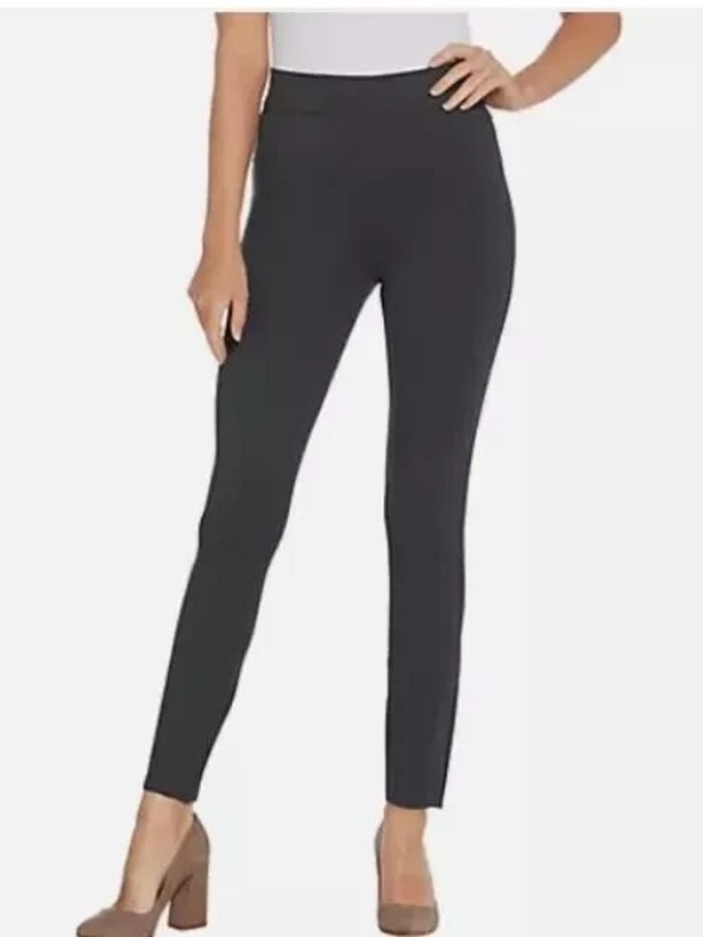 NWT Spanx Charcoal Gray Ponte Ankle Leggings High Rise, size XL